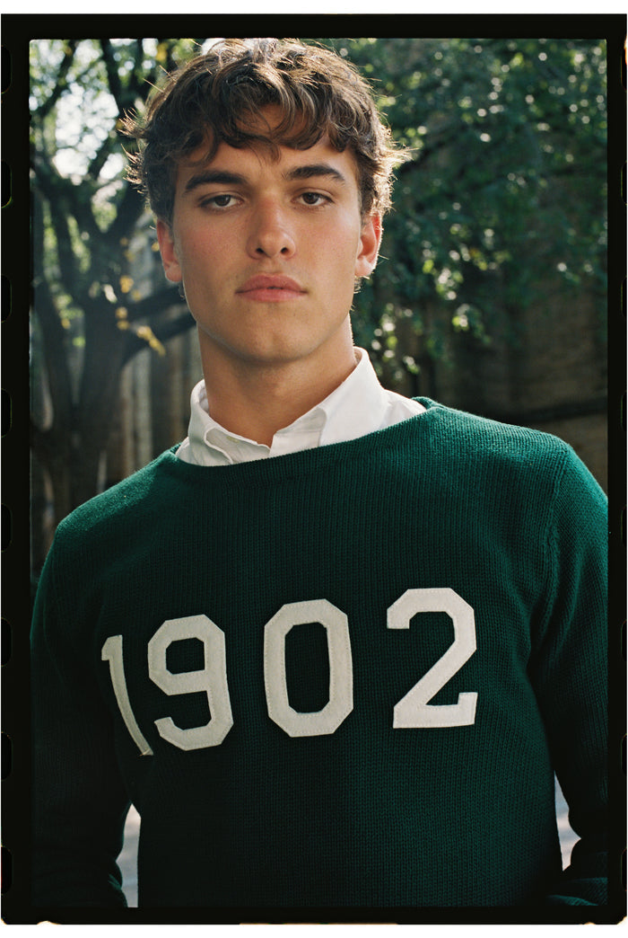 1902 "Take Ivy" Varsity Boatneck Cotton Sweater
