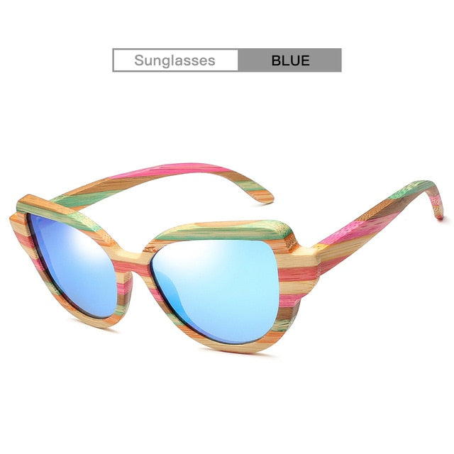 2019 New Design Men and Women Wooden Bamboo Sunglasses Polarized Lenses UV400 CA9069