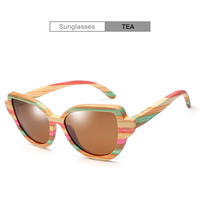 2019 New Design Men and Women Wooden Bamboo Sunglasses Polarized Lenses UV400 CA9069