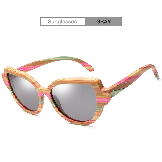 2019 New Design Men and Women Wooden Bamboo Sunglasses Polarized Lenses UV400 CA9069