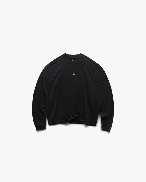 247 DNA Oversized Long Sleeve T-Shirt - Jet Black