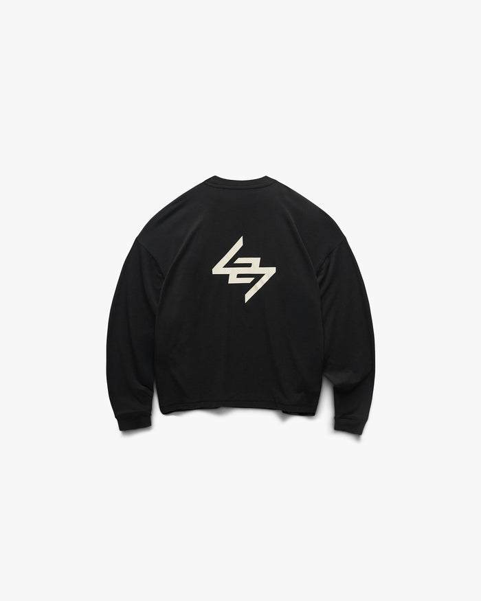 247 DNA Oversized Long Sleeve T-Shirt - Jet Black