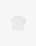 247 Perforated Cropped Training T-Shirt - White