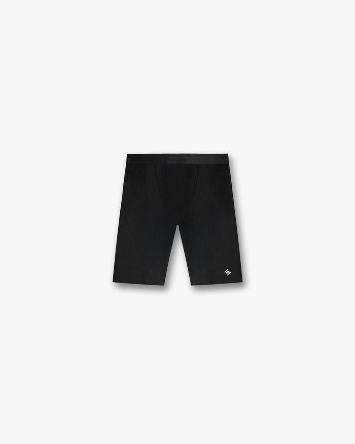 247 Ribbed Half Tight - Jet Black