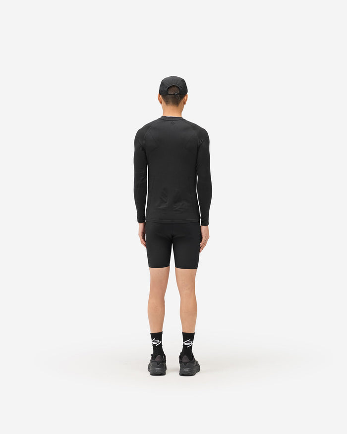 247 Ribbed Half Tight - Jet Black