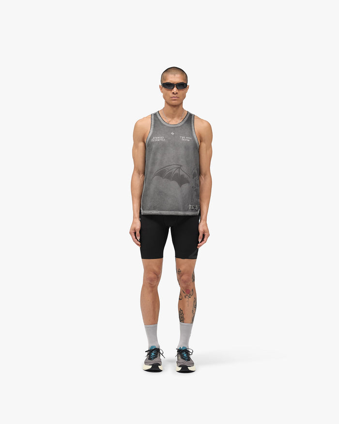 247 x Avenged Sevenfold Death Bat Singlet - Washed Grey