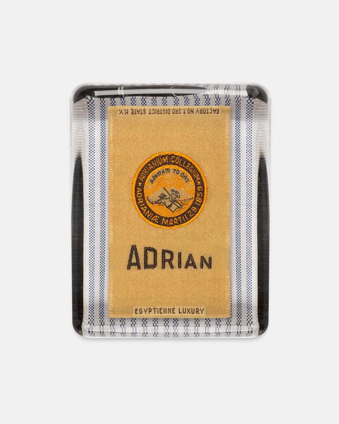 Adrian College Silk Paperweight