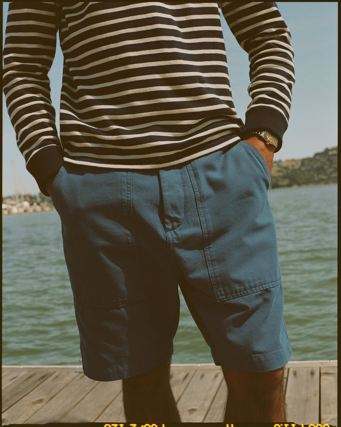 Armor-Lux Blue Fatigue Shorts