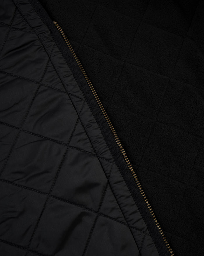 Barbour Black Polarquilt Zip-In Waistcoat Liner