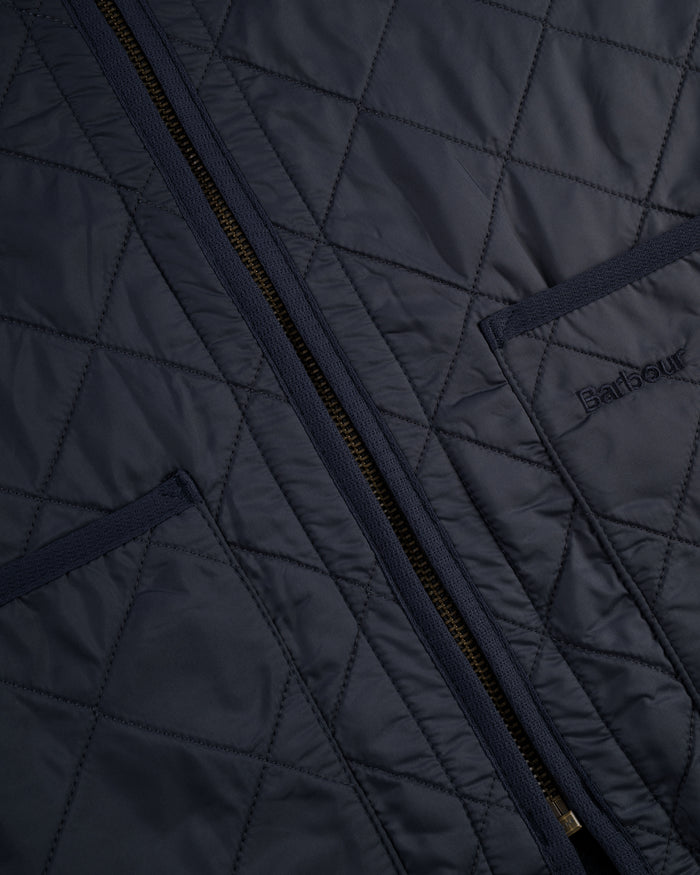Barbour Navy Polarquilt Zip-In Waistcoat Liner
