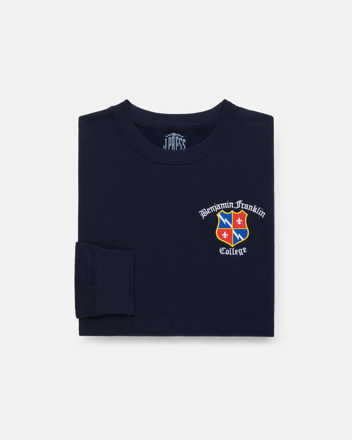 Benjamin Franklin College Cotton Crewneck Sweatshirt