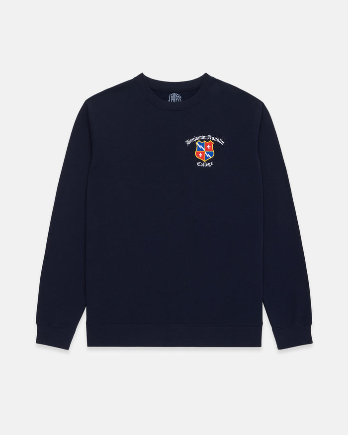 Benjamin Franklin College Cotton Crewneck Sweatshirt