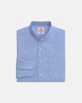 Blue Pinpoint Oxford Banded Collar Custom Shirt