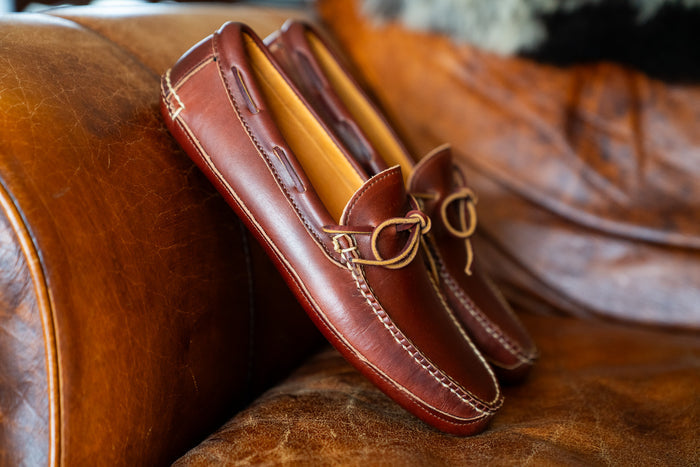 Bradbury Slipper Leather-sole , - British Tan