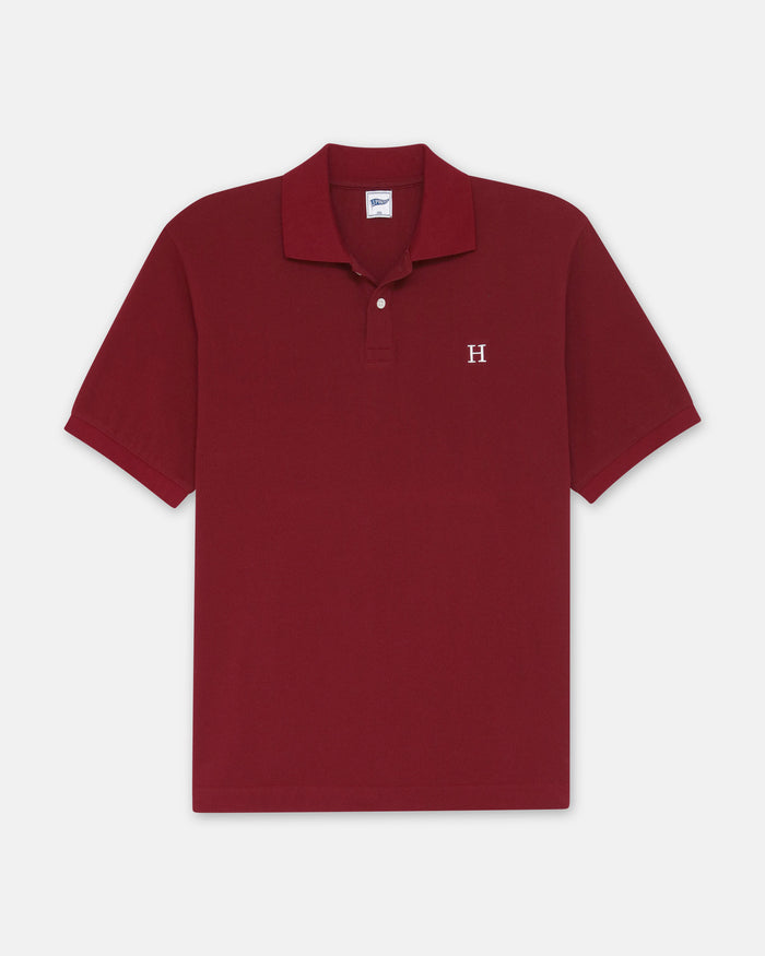 Burgundy Harvard "H" Polo Shirt