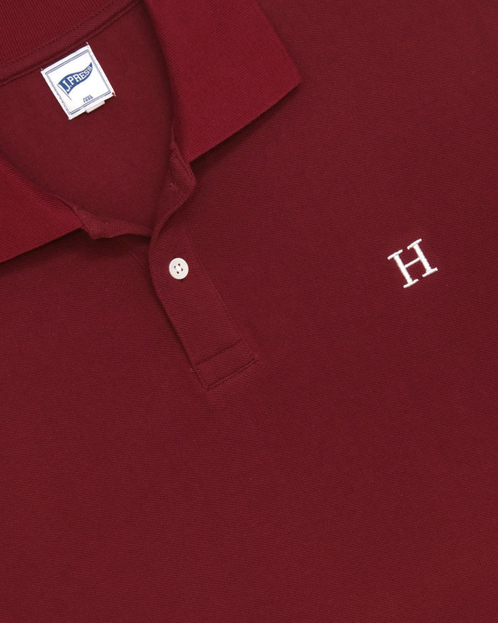 Burgundy Harvard "H" Polo Shirt