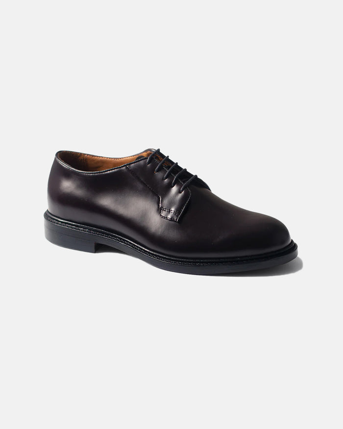 Burgundy Plain Toe Blucher