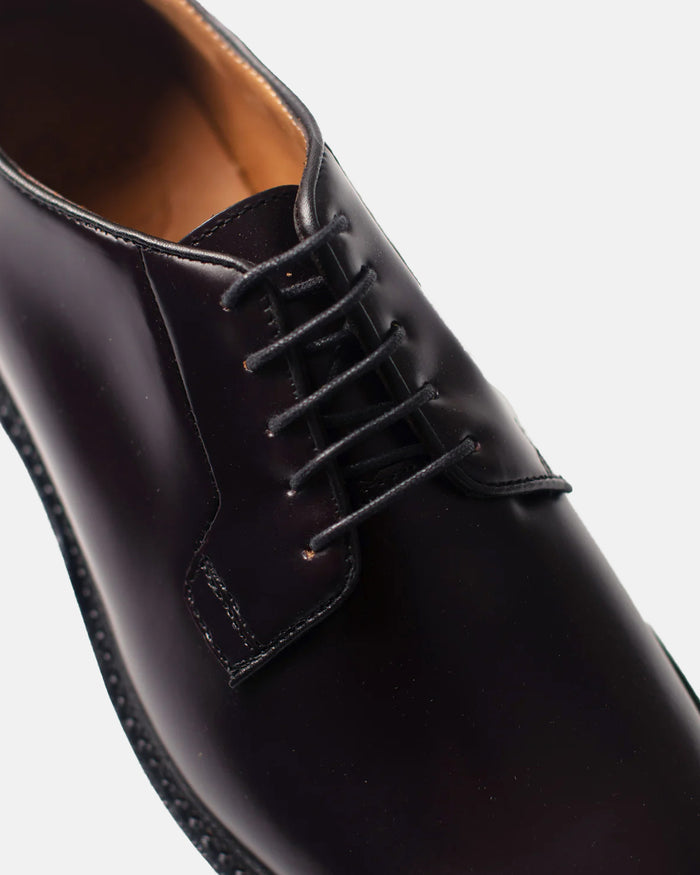 Burgundy Plain Toe Blucher