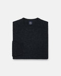 Charcoal Lambswool Crewneck Sweater