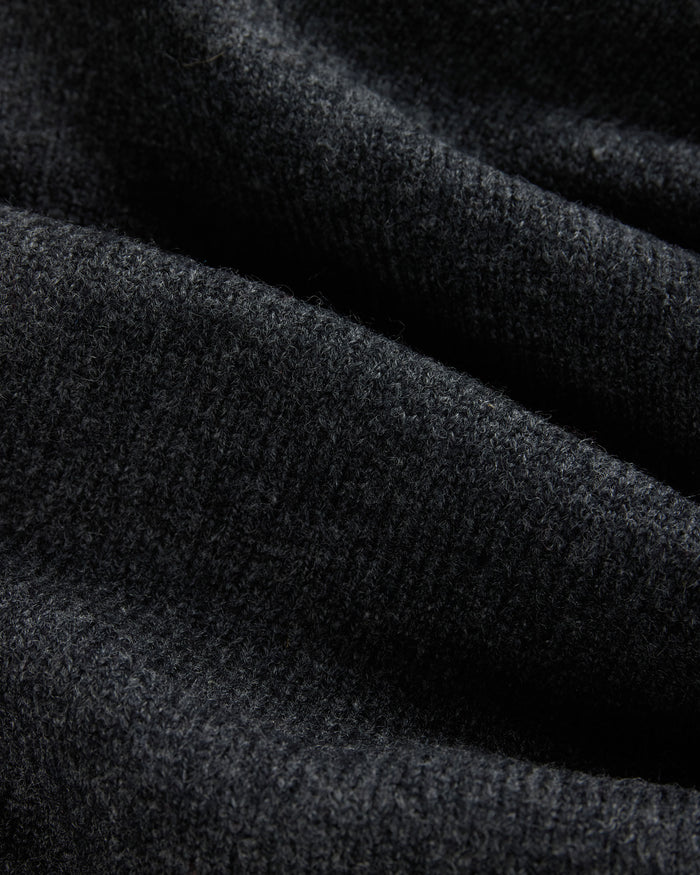 Charcoal Lambswool Crewneck Sweater
