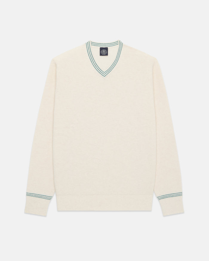 Cotton-Cashmere Cricket Sweater