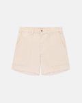 Cream Wide-Wale Cotton Corduroy Shorts - Trim Fit