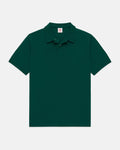 Dark Green Cotton Pique Polo