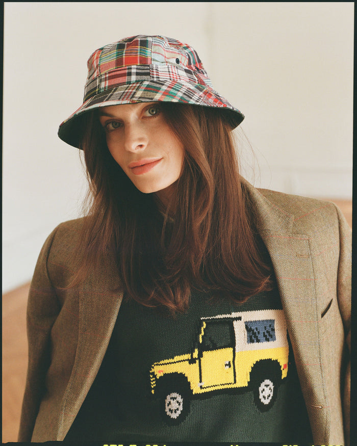 Defender Intarsia Knit Cotton Sweater
