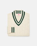 Ecru & Hunter Cotton Cricket Sweater