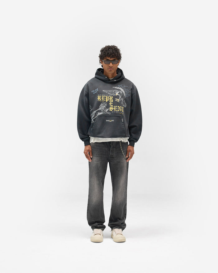 Enemy Hoodie - Washed Black