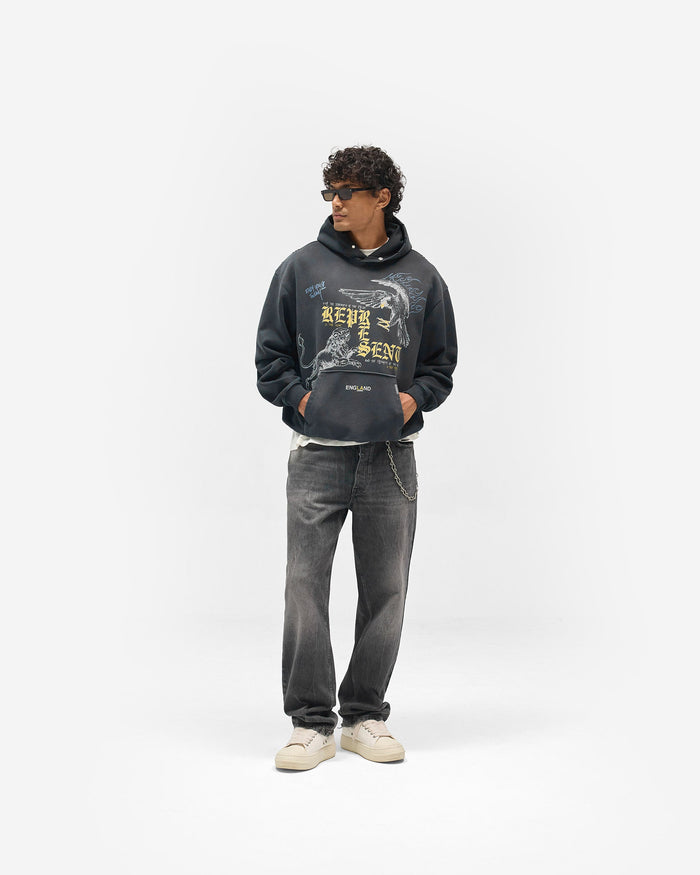 Enemy Hoodie - Washed Black