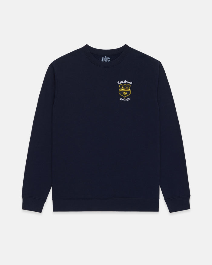 Ezra Stiles College Cotton Crewneck Sweatshirt
