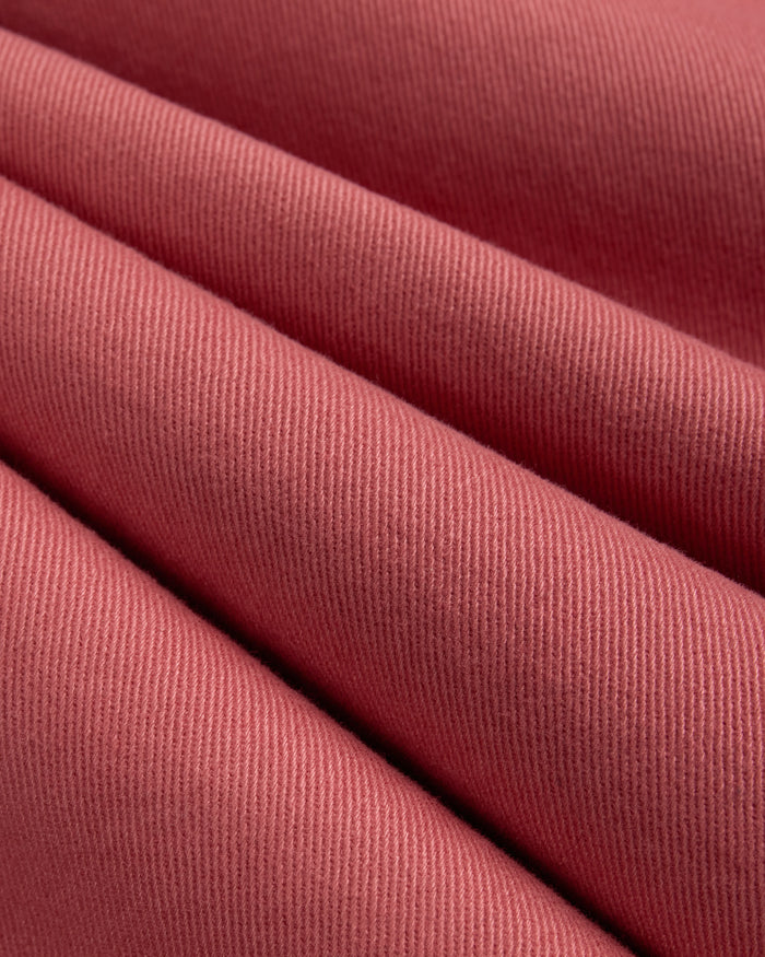 Faded Red 5-Pocket Cotton Twill Pant