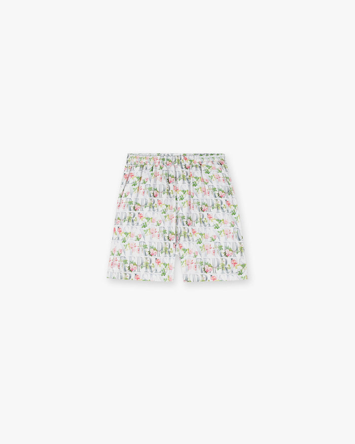 Floral Represent Shorts | Flat White Shorts SC23 | Represent Clo