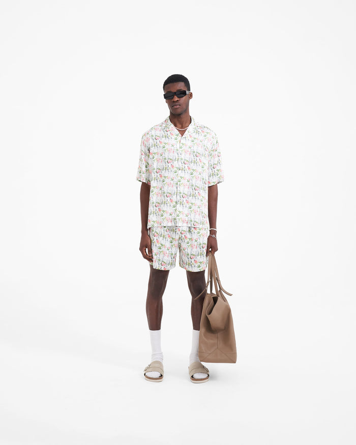Floral Represent Shorts | Flat White Shorts SC23 | Represent Clo