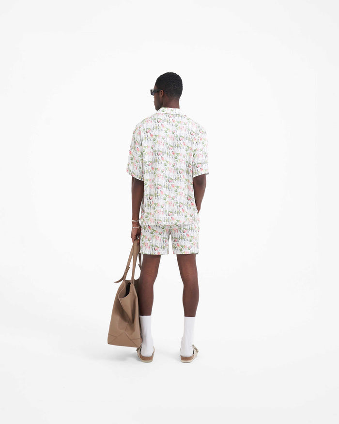 Floral Represent Shorts | Flat White Shorts SC23 | Represent Clo