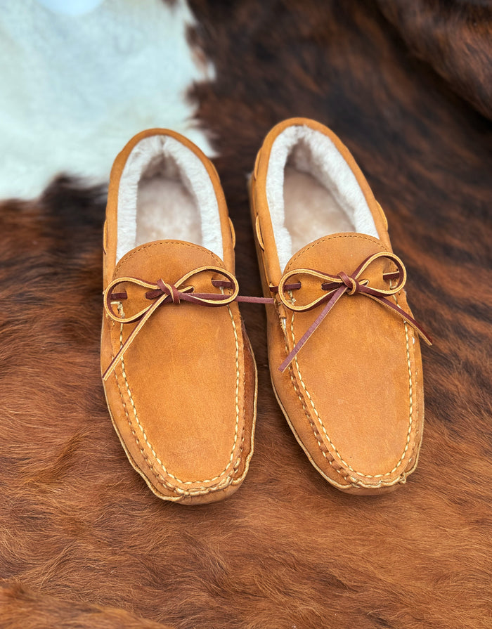 Freeman Slipper - Wheat Chamois - Beige Shearling