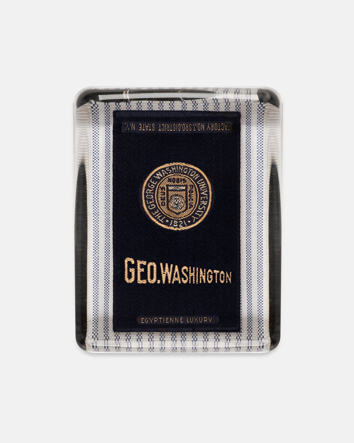 George Washington University Silk Paperweight