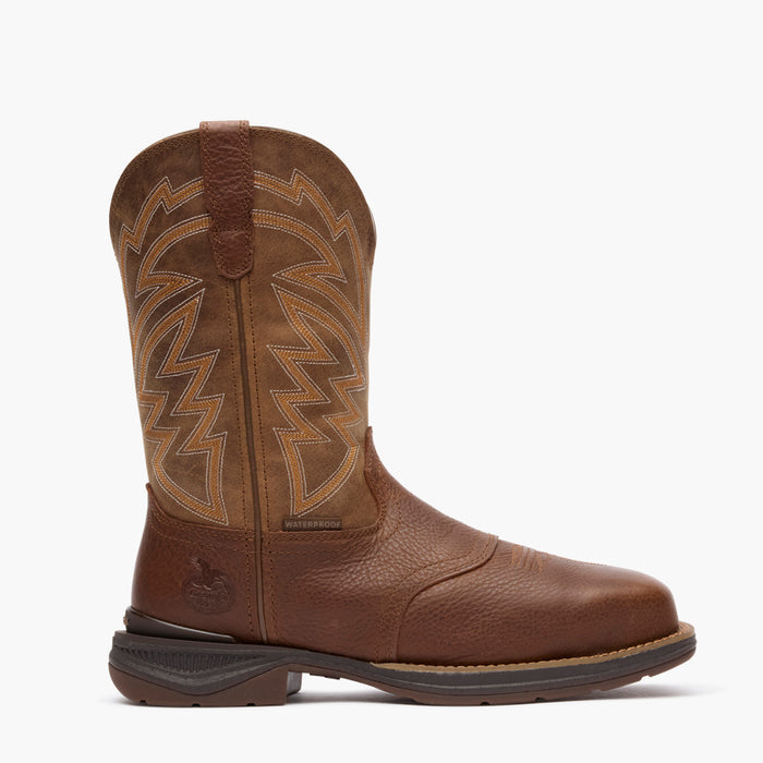 Georgia Boot Aero LT Square Toe 11" Pull-On Western Carbon Toe Boot – Brown/Tan