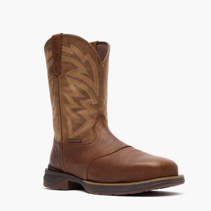 Georgia Boot Aero LT Square Toe 11" Pull-On Western Carbon Toe Boot – Brown/Tan