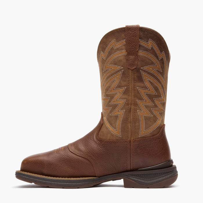 Georgia Boot Aero LT Square Toe 11" Pull-On Western Carbon Toe Boot – Brown/Tan