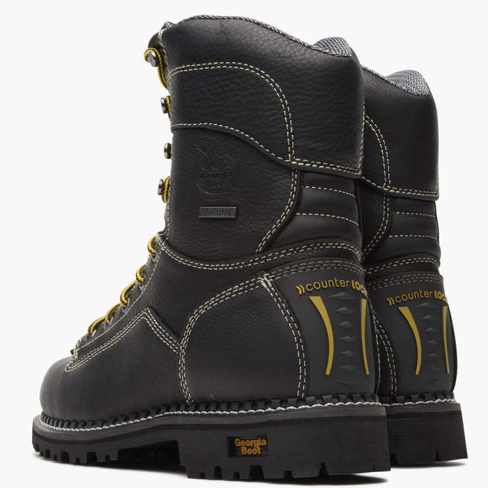 Georgia Boot AMP LT Logger Low Heel Waterproof Work Boot - back