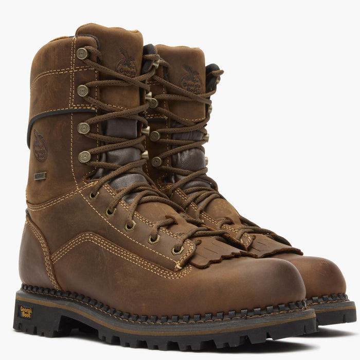Georgia Boot AMP LT Low Heel Logger Waterproof Work Boot - 12