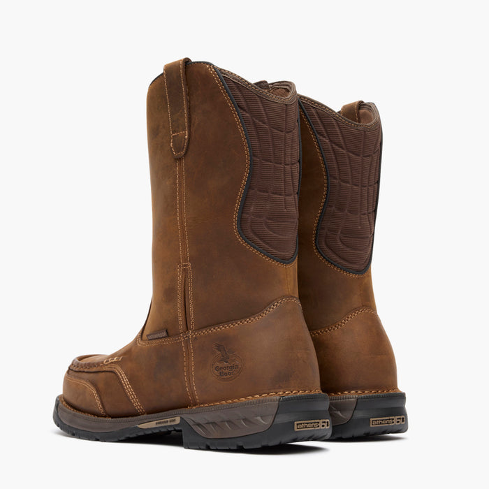Georgia Boot Athens 360 11" Pull-On Waterproof Moc-Toe Nano Composite Toe Work Boot