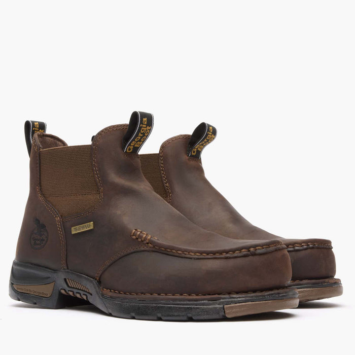 Georgia Boot Athens Chelsea Waterproof Work Boot - 12