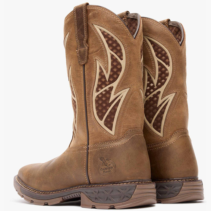 Georgia Boot Carbo-Tec FLX Pull-on with InsulKul™ Work Boot - back