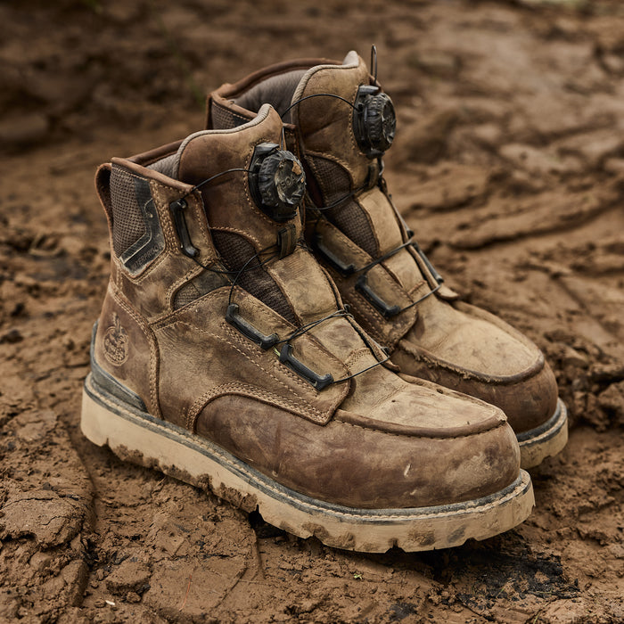 Georgia Boot Carbon Flex 6" BOA® Waterproof Carbon Toe Moc-Toe Work Boot