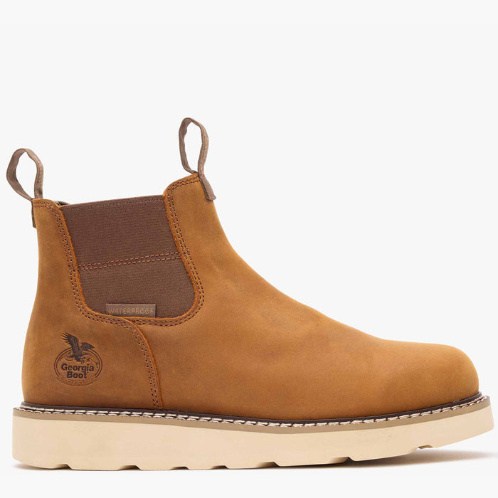 Georgia Boot Core 37 Wedge Waterproof Chelsea Work Boot - profile