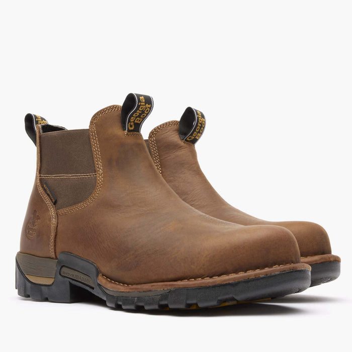 Georgia Boot Eagle One Steel Toe Waterproof Chelsea Work Boot - 12
