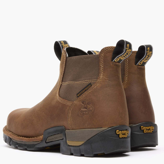 Georgia Boot Eagle One Steel Toe Waterproof Chelsea Work Boot - back